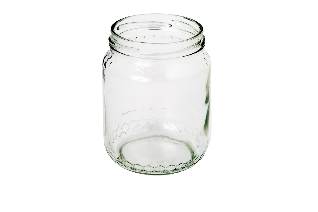 Pot de 1 kg avec motif peigne