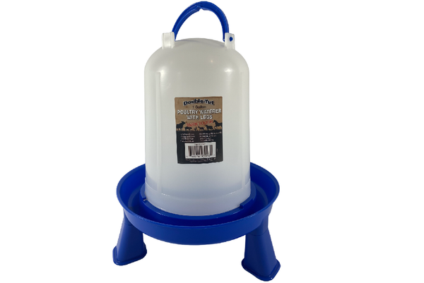 Abreuvoir à volaille de 1 gallon avec pieds