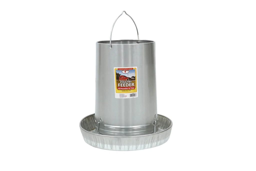 Mangeoire suspendue galvanisée de 12 lb