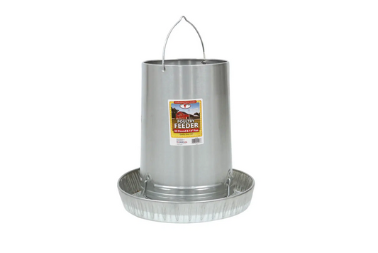 Mangeoire suspendue galvanisée de 12 lb