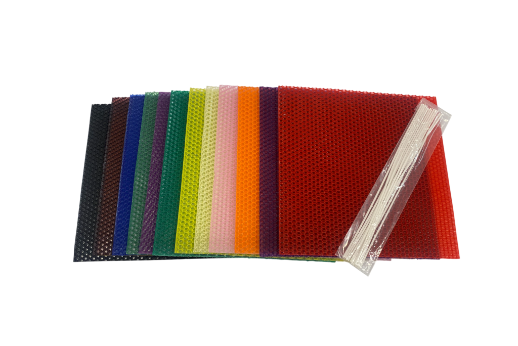 Coloured Beeswax Sheets - Candle Rolling Kit