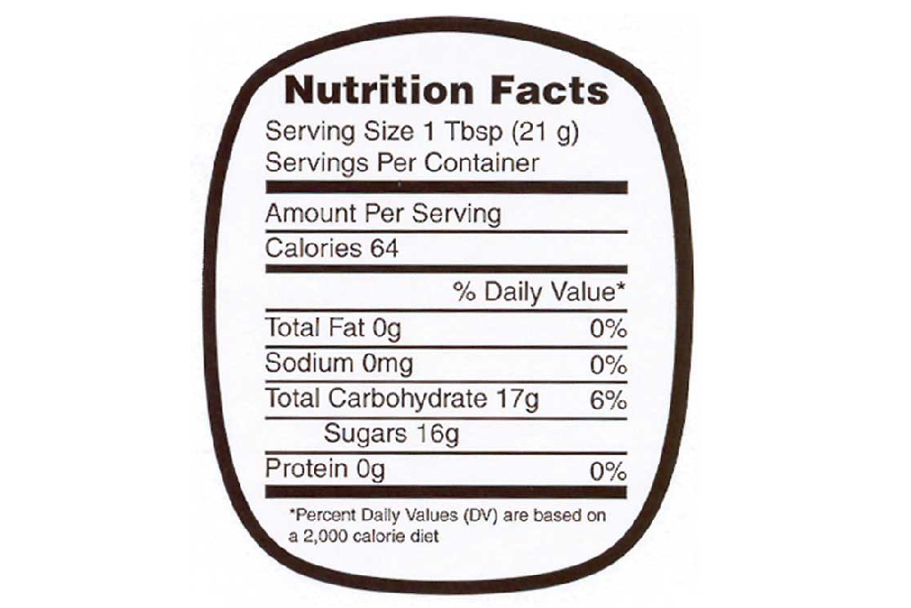 Étiquettes nutritionnelles pour le miel - Rouleau de 250