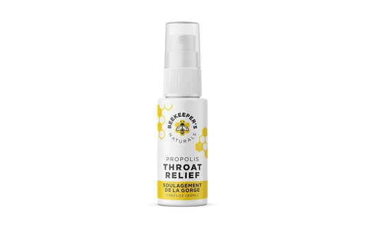 Spray pour la gorge à la propolis de Beekeeper's Naturals