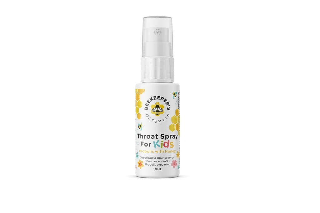 Spray pour la gorge à la propolis pour enfants de Beekeeper's Naturals