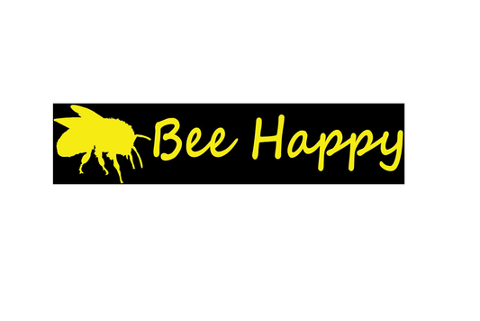 Bee Happy - Autocollant pour pare-chocs